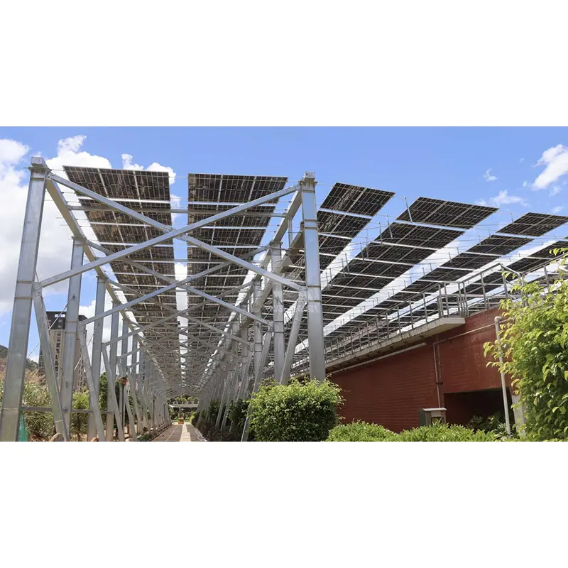 Boden-Solar-Montagesystem mit zwei Pfosten